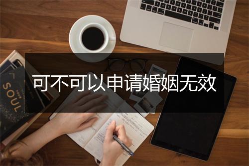 可不可以申请婚姻无效