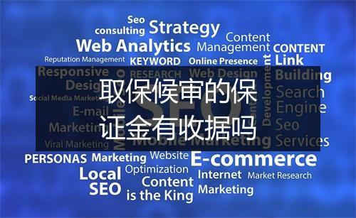 取保候审的保证金有收据吗