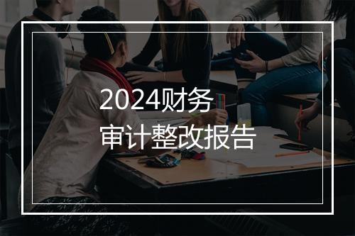 2024财务审计整改报告