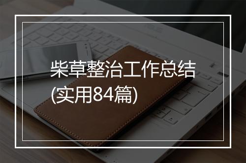 柴草整治工作总结(实用84篇)