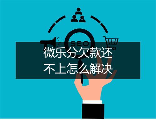 微乐分欠款还不上怎么解决