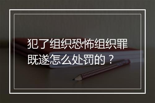 犯了组织恐怖组织罪既遂怎么处罚的？