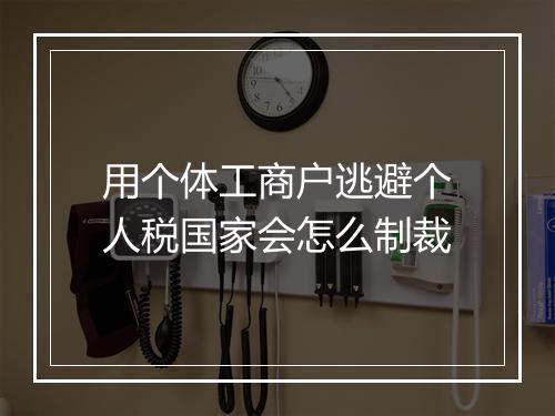 用个体工商户逃避个人税国家会怎么制裁