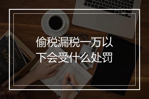 偷税漏税一万以下会受什么处罚