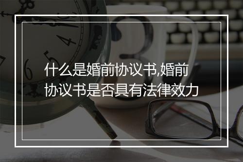 什么是婚前协议书,婚前协议书是否具有法律效力