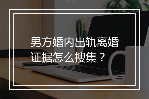 男方婚内出轨离婚证据怎么搜集？
