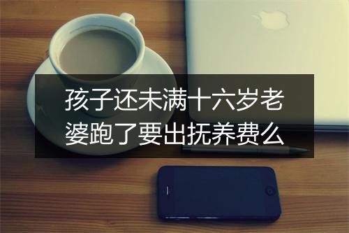 孩子还未满十六岁老婆跑了要出抚养费么