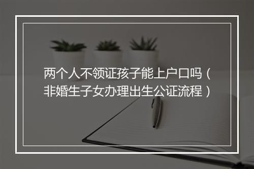 两个人不领证孩子能上户口吗（非婚生子女办理出生公证流程）