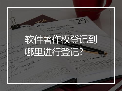 软件著作权登记到哪里进行登记?