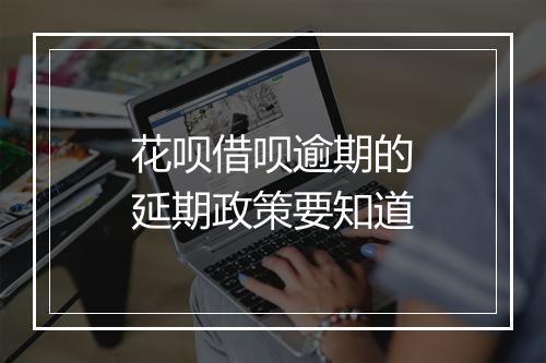 花呗借呗逾期的延期政策要知道