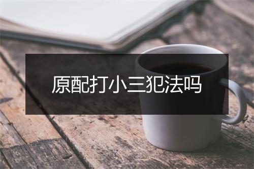 原配打小三犯法吗