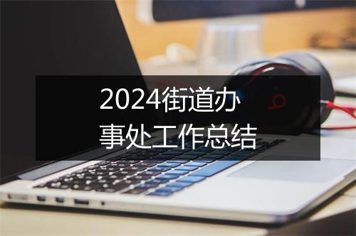 2024街道办事处工作总结