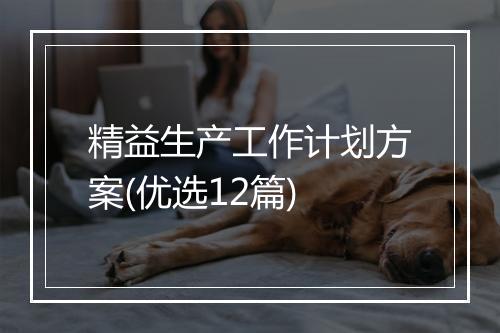 精益生产工作计划方案(优选12篇)