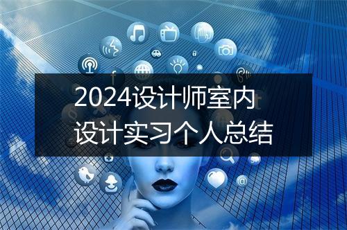 2024设计师室内设计实习个人总结