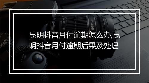 昆明抖音月付逾期怎么办,昆明抖音月付逾期后果及处理