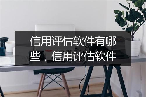 信用评估软件有哪些，信用评估软件