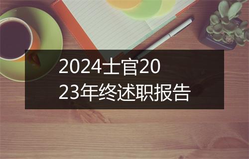 2024士官2023年终述职报告