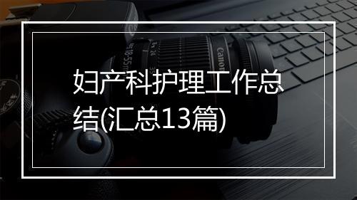 妇产科护理工作总结(汇总13篇)