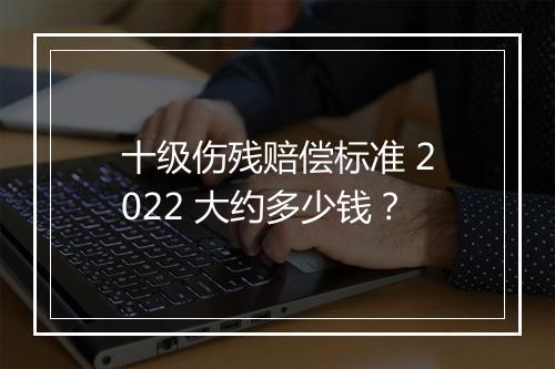 十级伤残赔偿标准 2022 大约多少钱？
