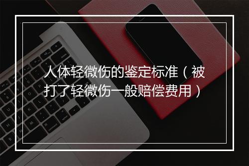 人体轻微伤的鉴定标准（被打了轻微伤一般赔偿费用）