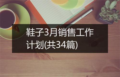 鞋子3月销售工作计划(共34篇)