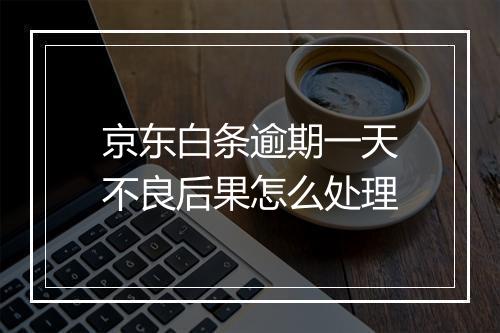 京东白条逾期一天不良后果怎么处理