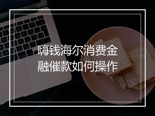 嗨钱海尔消费金融催款如何操作