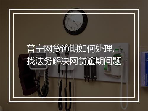普宁网贷逾期如何处理,找法务解决网贷逾期问题
