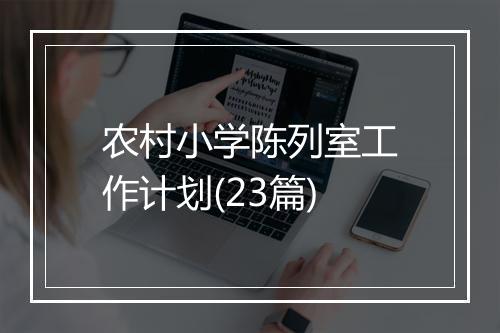 农村小学陈列室工作计划(23篇)