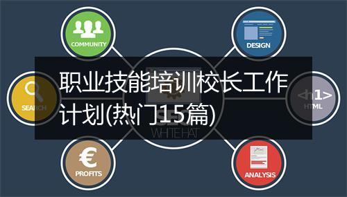 职业技能培训校长工作计划(热门15篇)