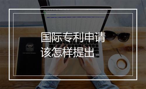 国际专利申请该怎样提出