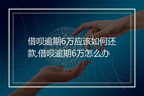 借呗逾期6万应该如何还款,借呗逾期6万怎么办