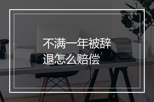 不满一年被辞退怎么赔偿