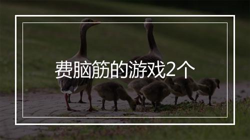费脑筋的游戏2个