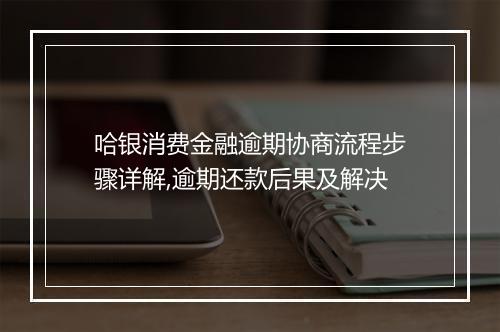 哈银消费金融逾期协商流程步骤详解,逾期还款后果及解决