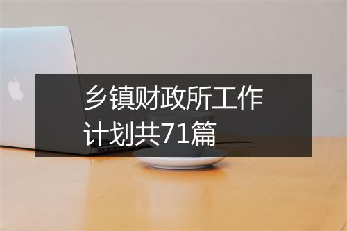 乡镇财政所工作计划共71篇