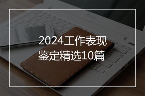 2024工作表现鉴定精选10篇