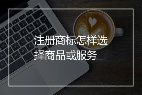 注册商标怎样选择商品或服务