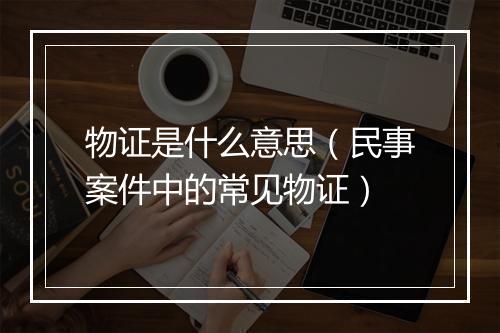 物证是什么意思（民事案件中的常见物证）