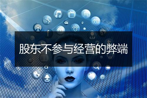 股东不参与经营的弊端