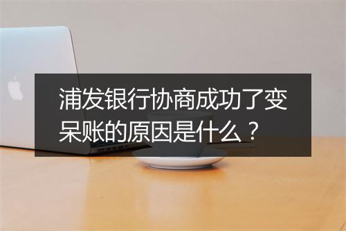 浦发银行协商成功了变呆账的原因是什么？