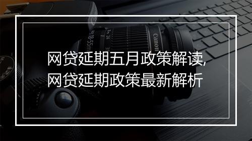 网贷延期五月政策解读,网贷延期政策最新解析