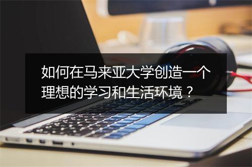 如何在马来亚大学创造一个理想的学习和生活环境？