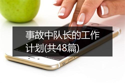 事故中队长的工作计划(共48篇)