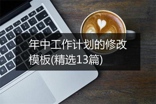 年中工作计划的修改模板(精选13篇)