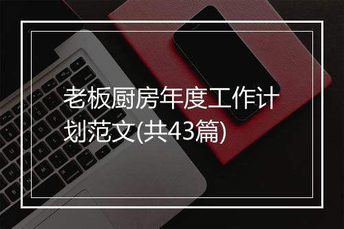 老板厨房年度工作计划范文(共43篇)
