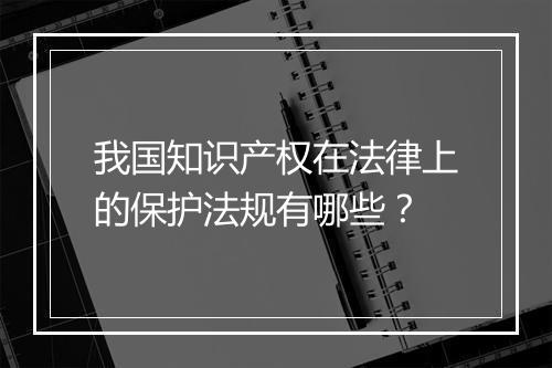 我国知识产权在法律上的保护法规有哪些？