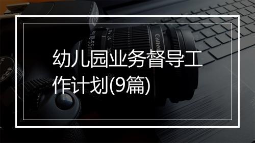 幼儿园业务督导工作计划(9篇)