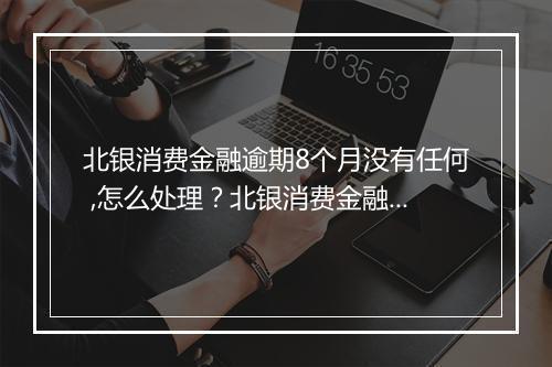 北银消费金融逾期8个月没有任何 ,怎么处理？北银消费金融逾期8个月,没有收到任何催收 应该怎么办？