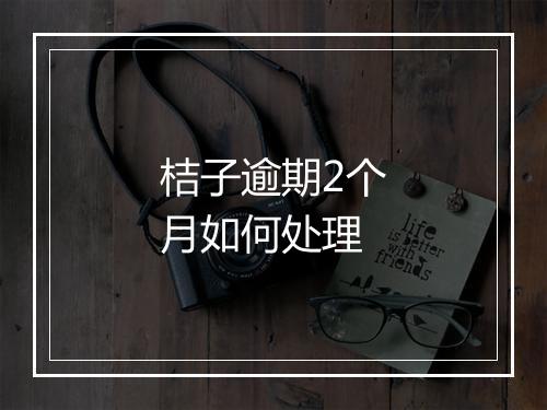 桔子逾期2个月如何处理